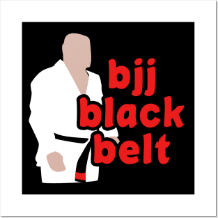 Bjj black belt - brazilian jiu-jitsu Posters and Art